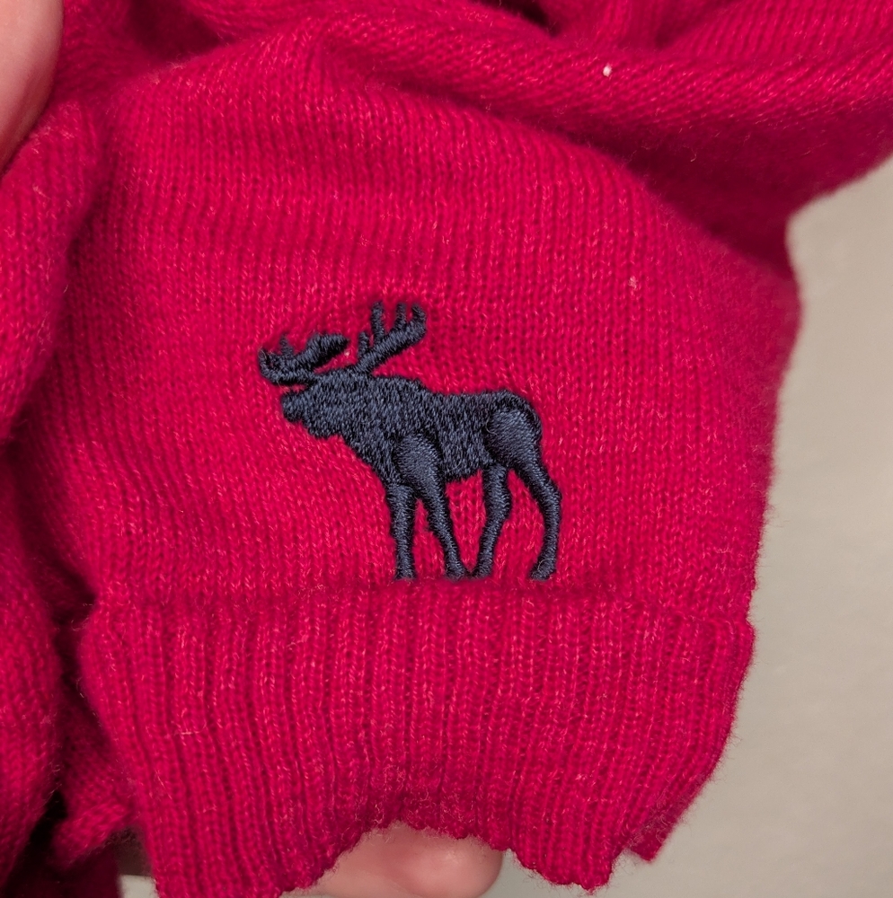 Abercrombie & Fitch Vibrant Red Ruffled Sweater - Picture 5 of 6